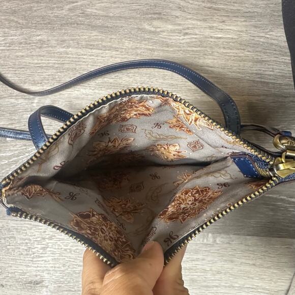 Hobo Navy Blue Leather Crossbody Bag - Picture 6 of 8